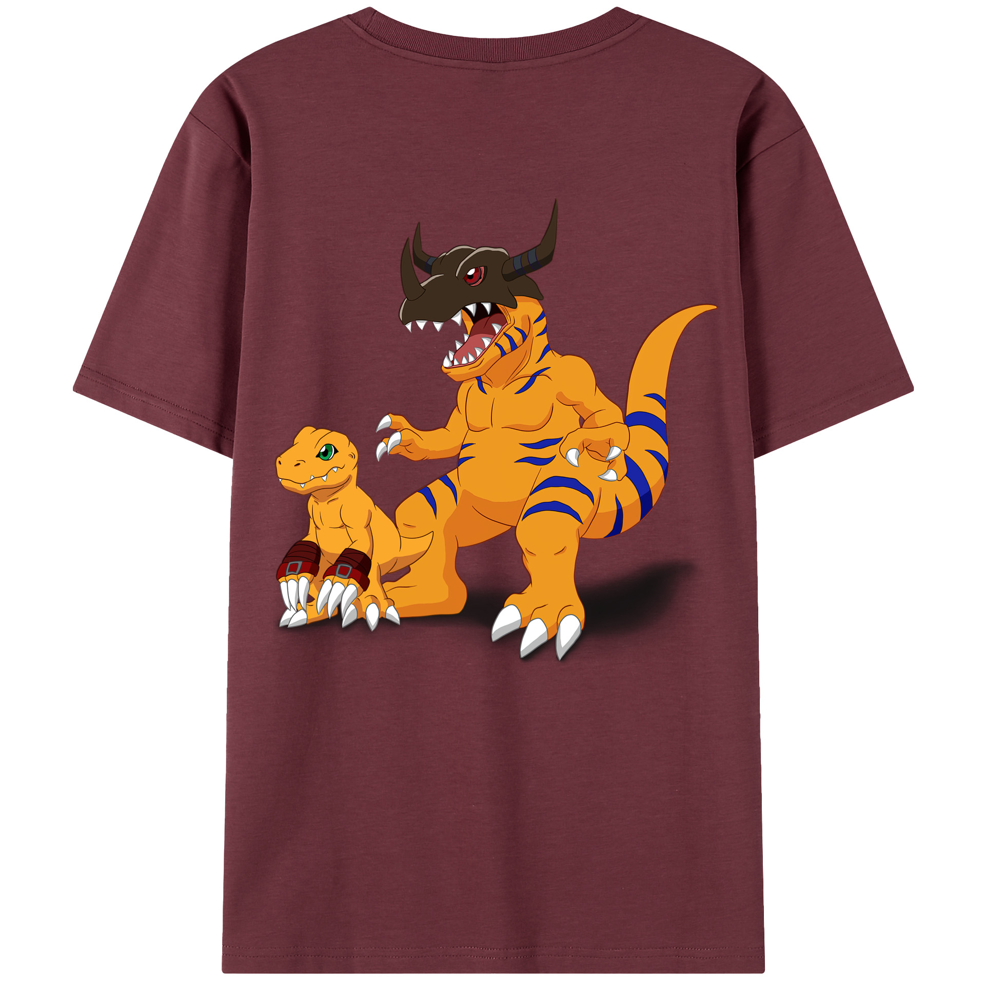 （画像用） Digimon デジタルモンスター/デジモン 綿100％半袖Tシャツ（背面プリント）